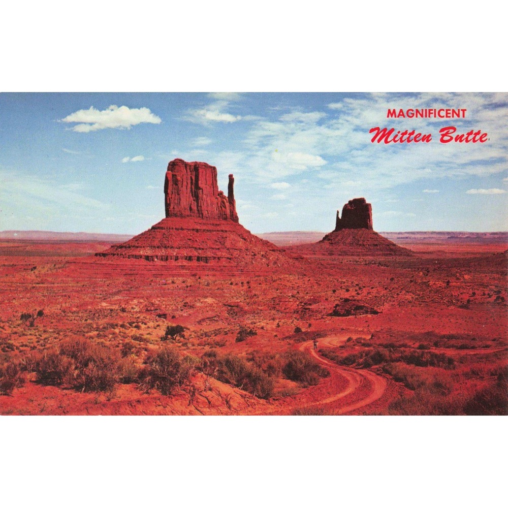 Vintage Mitten Butte Monument Valley Navajo Tribal Park Petley Postcard C13001 - Picture 1 of 2